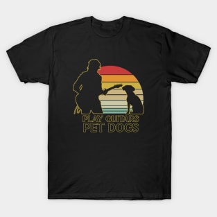 Play Guitars Pet Dogs T-Shirt